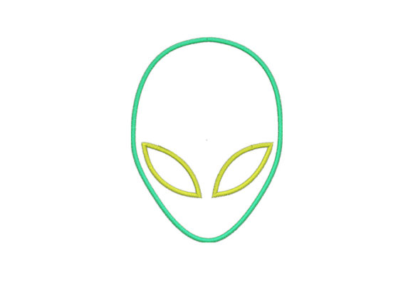 Alien Applique: Creative Fabrica Embroidery Design