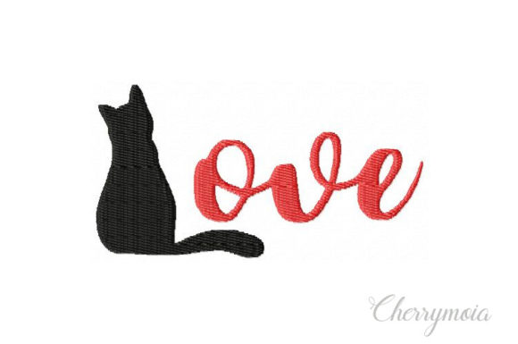 Cat Love Embroidery Design Review for Boutique Apparel