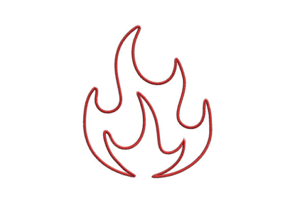 Flame Applique: A Bold Embroidery Design