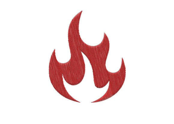 Flame Machine Embroidery Design