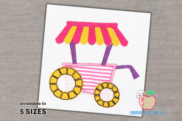 Ice Cream Cart with Shade Applique: A Designer's Review