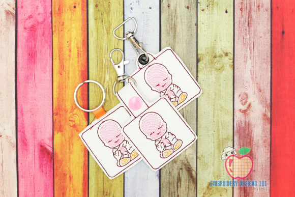 Little Buddha ITH Key Fob Pattern for Boutique Apparel